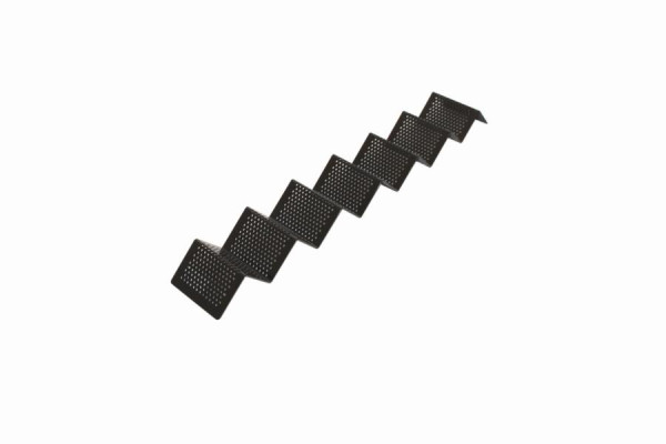 Espositore per snack Schneider, forma ondulata, materiale: alluminio, nero semiopaco, 580 x 85 mm, 154090