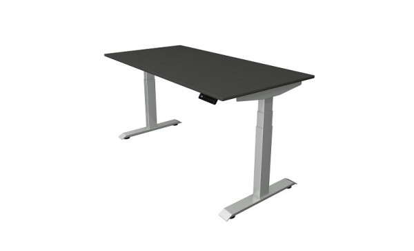 Tavolo sit-stand Kerkmann L 1600 x P 800 mm, regolabile elettricamente in altezza da 640-1290 mm, antracite, 10040613