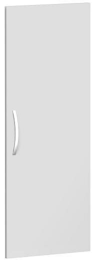 geramöbel anta a battente per armadio di larghezza 400 mm, utilizzabile a sinistra o a destra, inclusa serranda, non chiudibile a chiave, 3 altezze cartella, grigio chiaro, S-343700-L