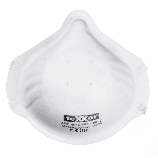 teXXor maschera per polveri sottili FFP1 "NR" D, confezione da 400, 4910