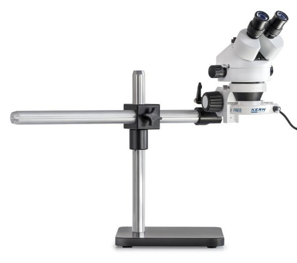 Set stereomicroscopio KERN Optics, Greenough 0,7 x - 4,5 x, binoculare, oculare HWF 10x / Ø 20mm High Eye Point, alimentatore integrato, OZL 961