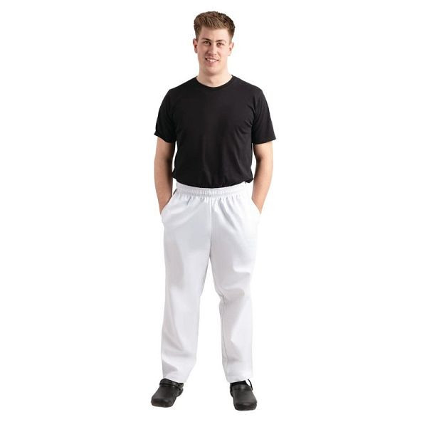 Whites unisex pantaloni cuoco EasyFit bianco L, A575T-L