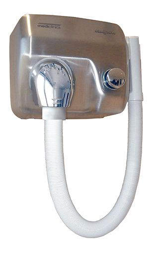 Asciugacapelli All Care Mediclinics in acciaio inossidabile con tubo flessibile, 12004