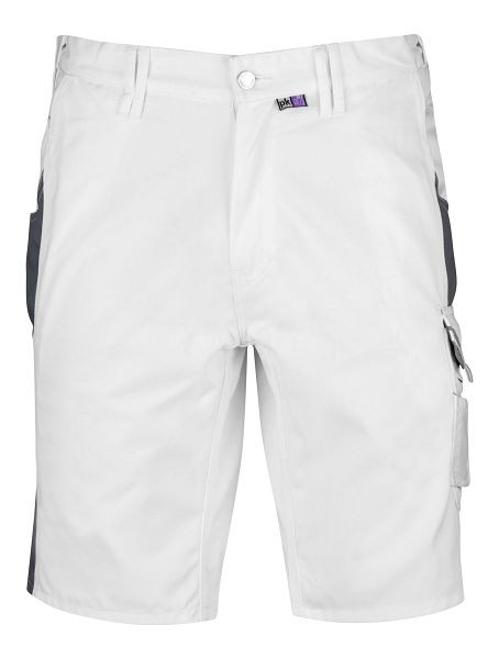 PKA Bestwork New pantaloncini da lavoro, 260 g/m², bianco/grigio, taglia: 42, PU: 5 pezzi, BWSH-W-042