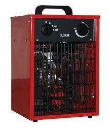 Riscaldatore / termoventilatore industriale DeKon, rosso, portata d'aria: 400 m³/h, IFH01-33H