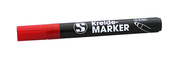 Penna a gesso Schneider 5 mm, colore rosso - spessore scrittura: 2-5 mm, 198905