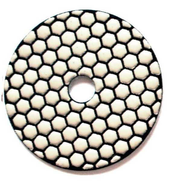 Tampone di levigatura e lucidatura con velcro diamantato TECMIX, Ø 100 mm, grano: 50, 17658