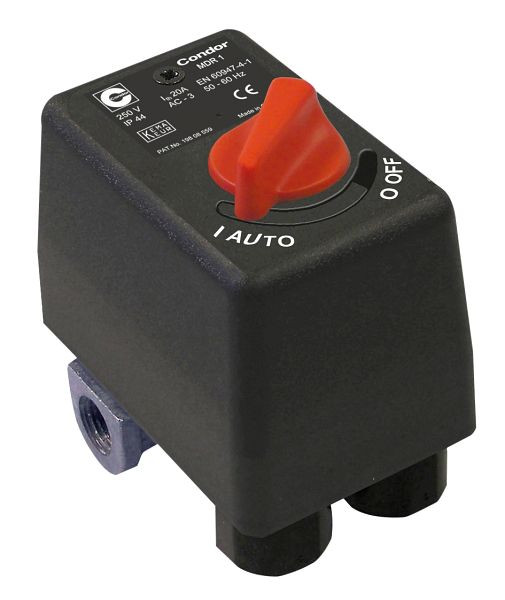 Pressostato ELMAG CONDOR, MDR 1/11 bar, 230 volt, inclusa valvola limitatrice di pressione AEV 1 S, 11919