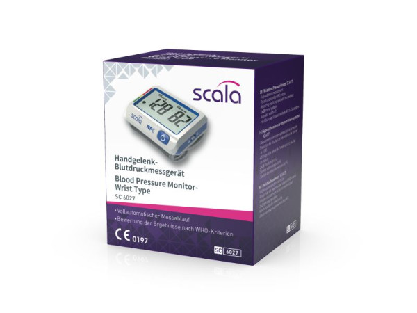 Misuratore di pressione sanguigna da polso Scala SC 6027 NFC, blu, 60270