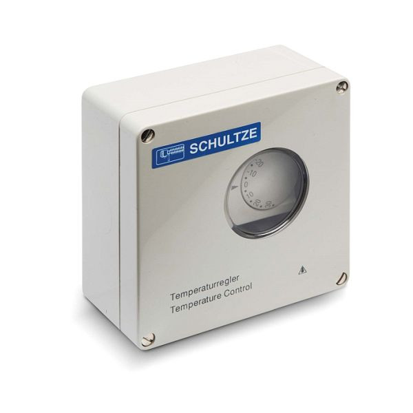 Termostato ambiente/regolatore di umidità per ambienti Schultze 1-000 per stufe a tubi alettati, da -20 a +35°C, 1-000