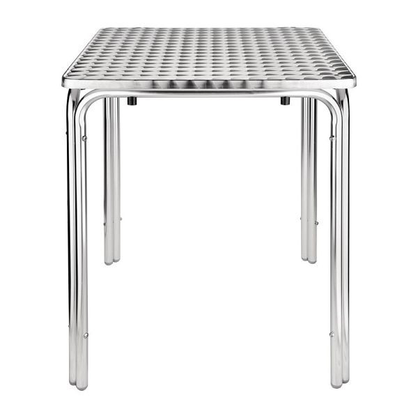 Bolero tavolo quadrato bistrot in acciaio inox 4 gambe 60cm, CG837