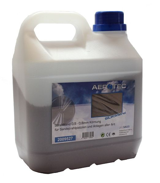 AEROTEC sabbiatura sabbiatura materiale 1,5 L granulometria 0,5-0,8 mm tanica, 2009527