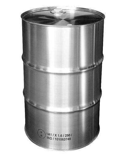 Barile con tappo in acciaio inossidabile DENIOS, 100 litri, 282-135