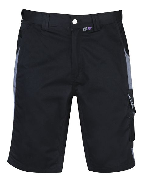 PKA Bestwork New pantaloncini da lavoro, 250 g/m², nero/grigio, taglia: 42, PU: 5 pezzi, BWSH-S-042