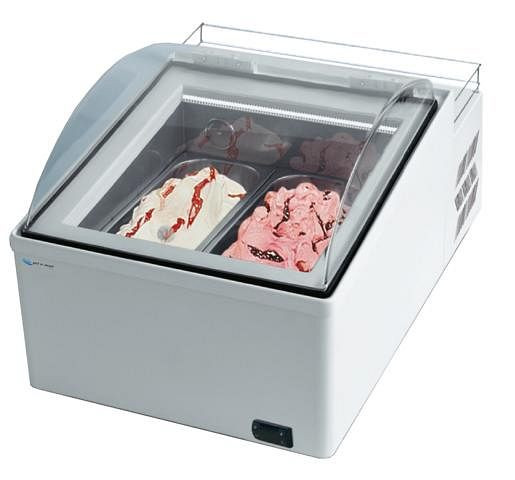 Vetrina gelato mobile gel-o-mat, modello Icepoint 2, 4x2,5 o 2 x 5 litri, 1630.2.0