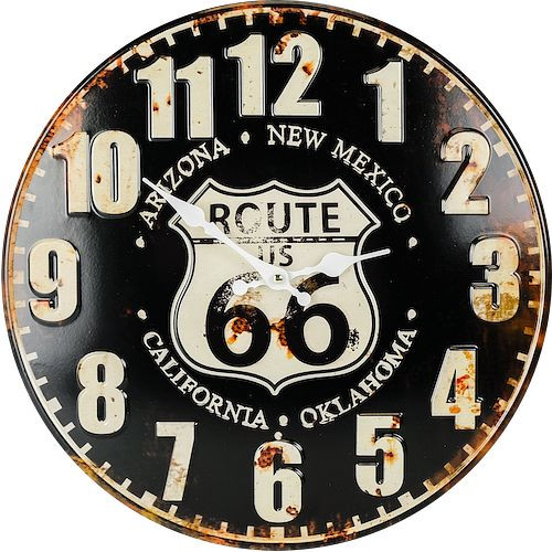 Orologio da parete al quarzo Technoline &quot;Route 66&quot;, metallo, dimensioni: Ø 40 cm, WT 5010
