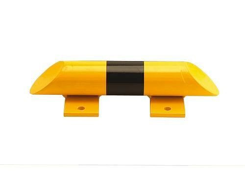 Barra di protezione dagli urti DENIOS, in acciaio di qualità da 3 mm, lunghezza 400 mm, giallo/nero, 165-527