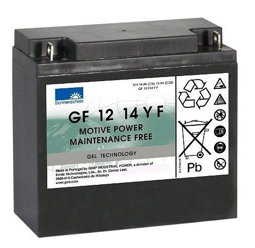 Batteria EXIDE GF 12014 YF, assolutamente esente da manutenzione, 130100014