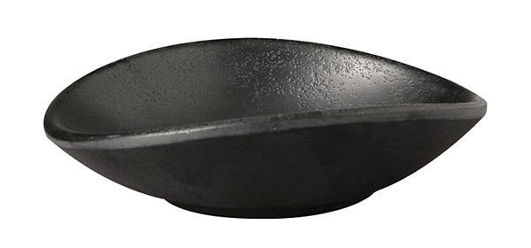 Ciotola APS -ZEN-, 11 x 10 cm, altezza: 3 cm, melamina, nero, aspetto pietra, 0,04 litri, 83732