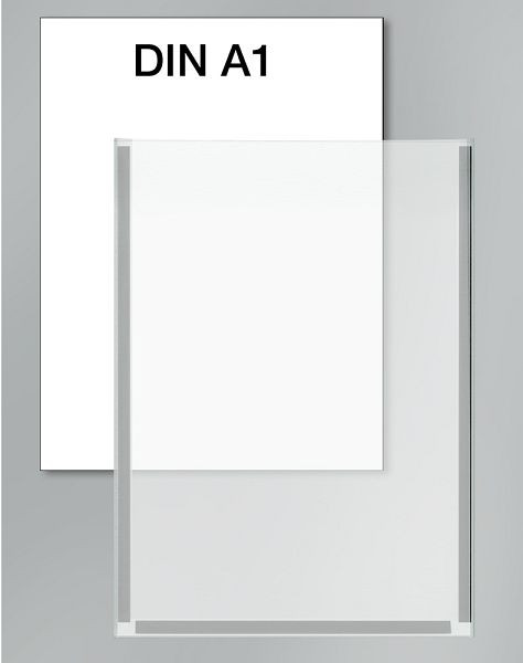 Tasca per poster Kerkmann DIN A1, L 594 x P 1,5 x H 840 mm, trasparente, 44694700
