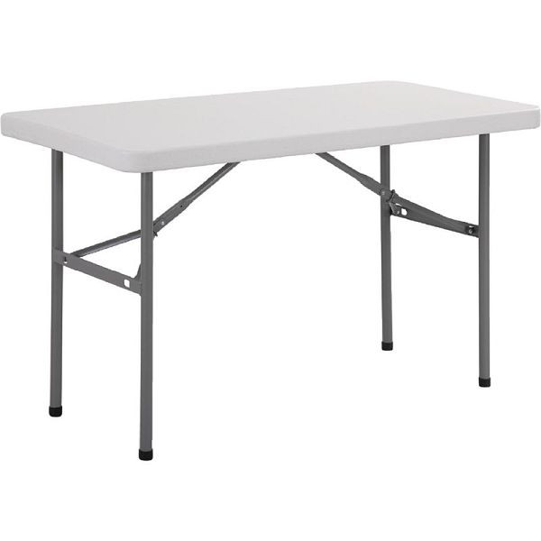 Bolero tavolo rettangolare pieghevole bianco 122 cm, U543