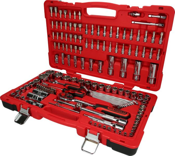 KS Tools Set di chiavi a bussola CHROMEplus 1/4"+1/2", 151 pezzi, 958.0751