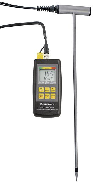 Greisinger BaleCheck 200-1500 misuratore di umidità per fieno e paglia con misurazione della temperatura integrata, lunghezza sensore: 1500 mm, 607146