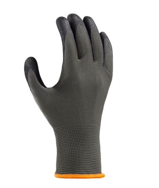 Guanti in maglia di poliestere teXXor RIVESTITI IN POLIURETANO, grigio/grigio, misura: 8, confezione: 240 paia, 2406-8