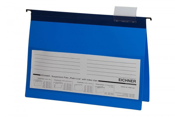 Cartella sospesa Eichner Platin Line in PVC, blu, PU: 10 pezzi, 9039-10032