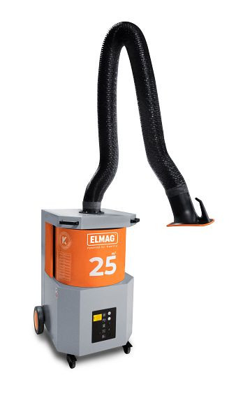 Sistema di aspirazione ELMAG, mobile, SmartFil, braccio aspirante Ø 150mm/3m in versione tubo flessibile, 58701