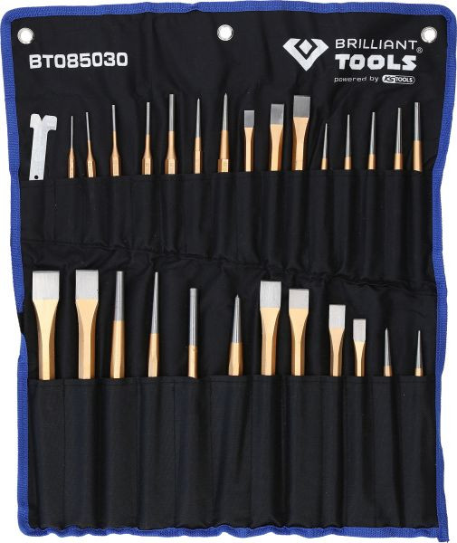 Set scalpelli e punzoni Brilliant Tools, 28 pezzi, BT085030