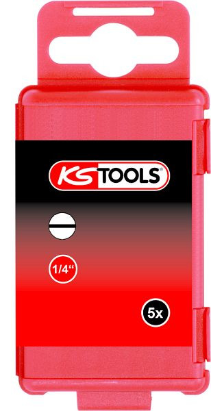 Punta a taglio KS Tools 1/4", 75 mm, 3 mm, confezione da 5, 911.7733