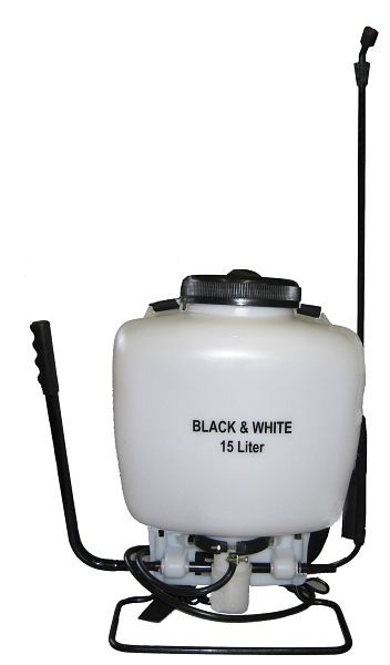 Atomizzatore a spalla De Witte Black & White Contenitore bianco da 15 l, 450.750.000