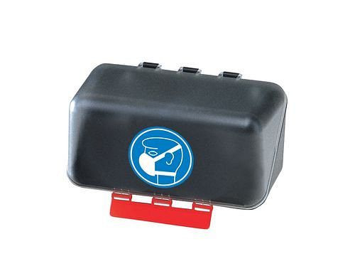 Mini scatola DENIOS per la conservazione della protezione respiratoria, trasparente, 116-481