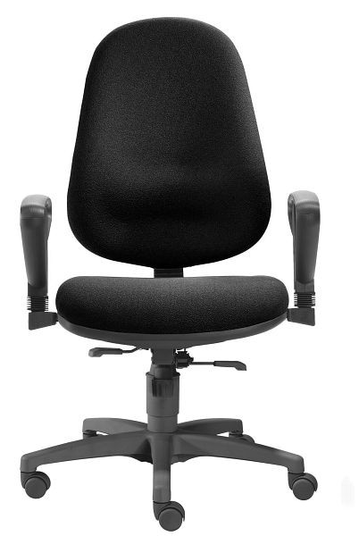 SITWELL PROFI Ultra, sedia da ufficio nera senza braccioli, SY-10.000-M-88-109-00-44-10