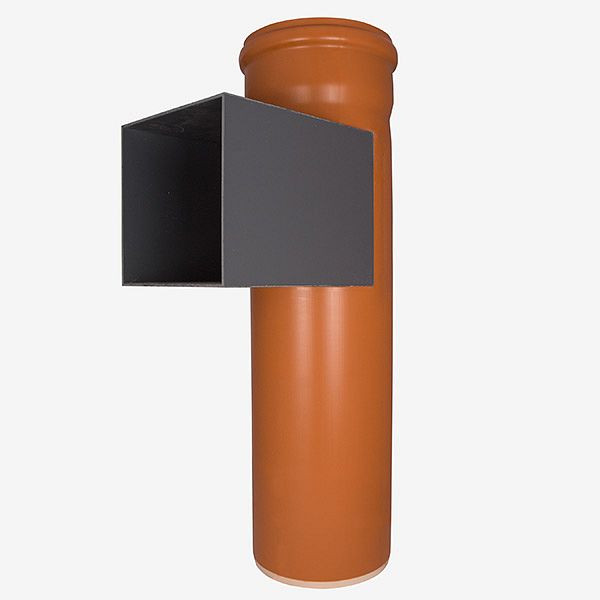 Tubo dello scivolo per porta HKW in PVC, quadrato, Ø 300 mm, 708280