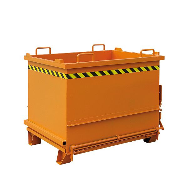 Eichinger industria contenitore per materiale edile con fondo ribaltabile, 1000 kg, 300 litri arancio puro, 20350400000000