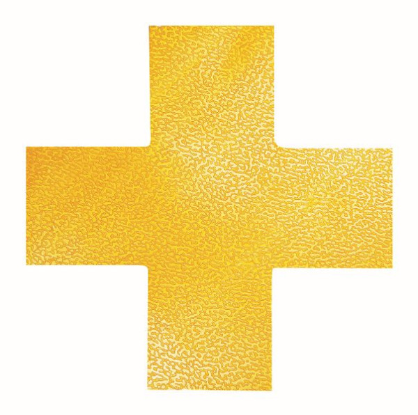 Segnaletica di parcheggio DURABLE a forma di "croce", gialla, conf. da 10, 170104