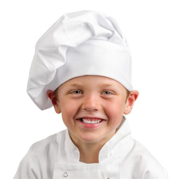 Whites s' cappello da chef per bambini, bianco, a677