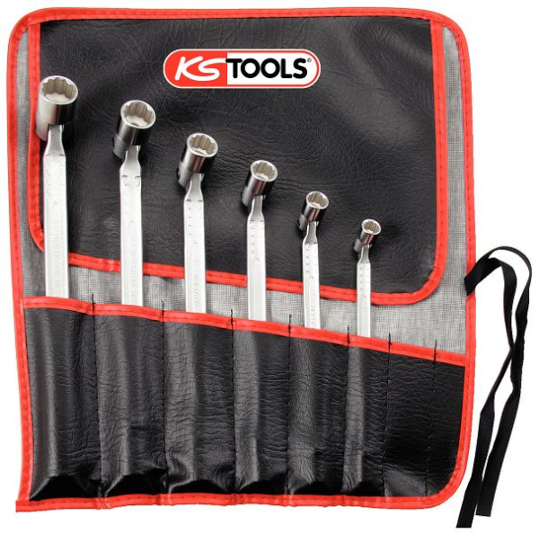 Set di chiavi a doppio snodo KS Tools, 6 pezzi, 517.0310