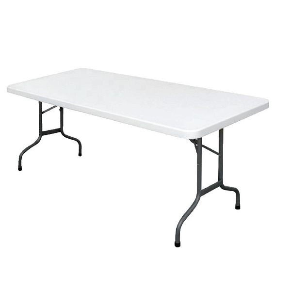 Tavolo pieghevole rettangolare Bolero bianco 182,7 cm, U579
