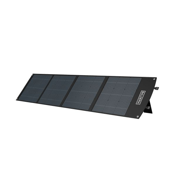 Pannello solare Balderia pannello solare, 200 W, 4 pacchetti di celle solari, ciascuno da 50 W, colore: nero, SP200