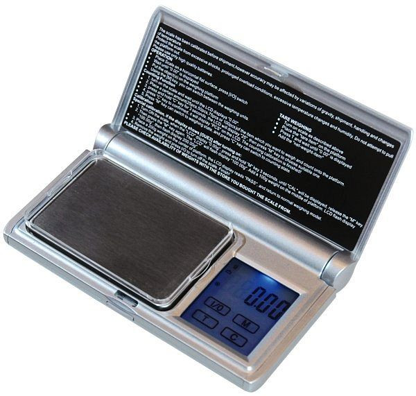 Bilancia tascabile PESOLA con capacità 200g argento, piattaforma in acciaio inossidabile, CE, RoHS, PPS200