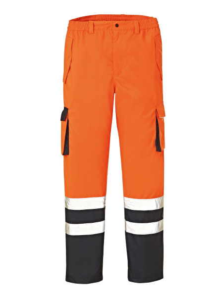 Pantaloni protettivi dalle intemperie 4PROTECT ad alta visibilità BALTIMORE, arancione brillante/blu navy, taglia: 3XL, conf. da 10, 3491-3XL