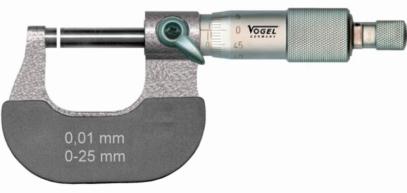 Vogel Germany Micrometro DIN 863, 50 - 75 mm, A: 8 mm, B: 45 mm, D: 3,0 mm, L: 82 mm, 231353