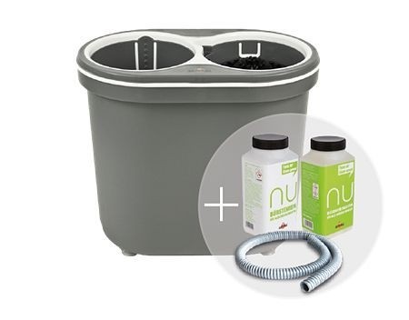 Spülboy Gläserspüler NU water+ portable & Reiniger, grau, 1700146