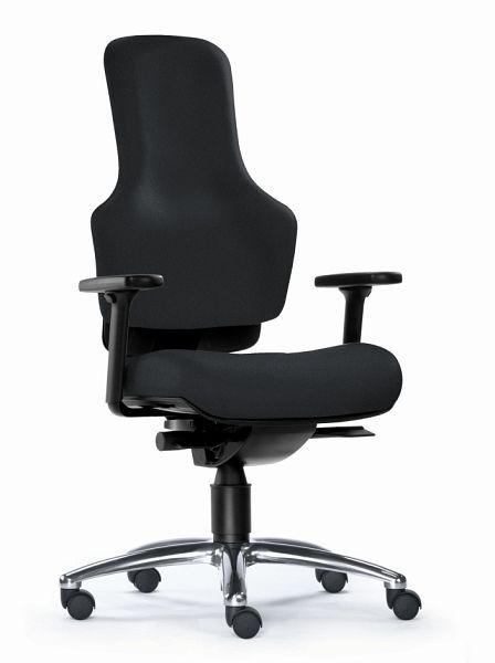 SITWELL Ortholetic Balance, nera, sedia da ufficio senza braccioli, SY-13.100-M-75-109-00-44-10