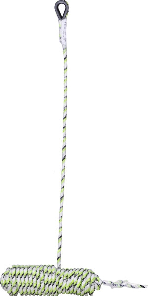 Guida mobile Kratos in corda kernmantel per anticaduta mobile FA2010400 lunghezza 10 metri, FA2010410