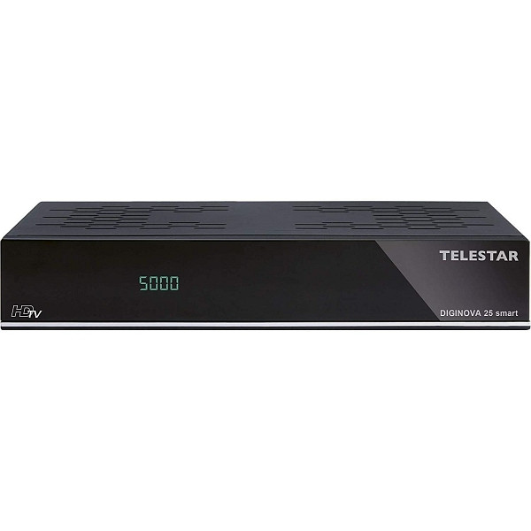 TELESTAR DIGINOVA 25 smart con Smart Voice Kit, ricevitore Full HD, DVB-S2, DVB-T2, DVB-C, Alexa, PVR Ready, HDMI, USB, CI+, 5310525/5400158
