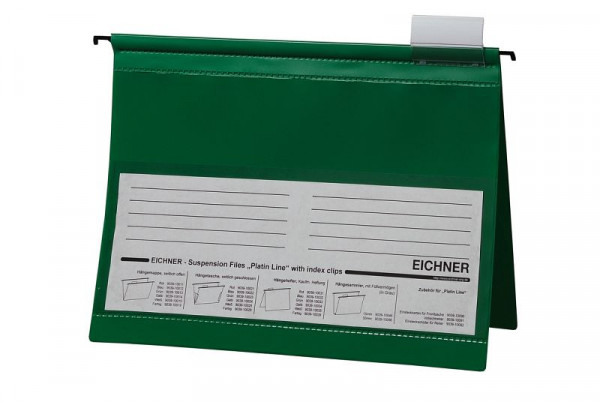 Cartella sospesa Eichner Platin Line in PVC, verde, PU: 10 pezzi, 9039-10033